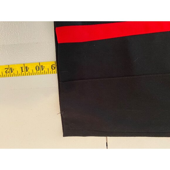 Express Black Athletic Pants Red Side Stripes Elastic Waist Comfortable Small - Picture 6 of 9